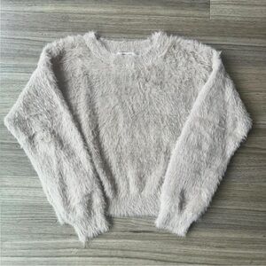 Double Zero Brand Fuzzy Cropped Sweater